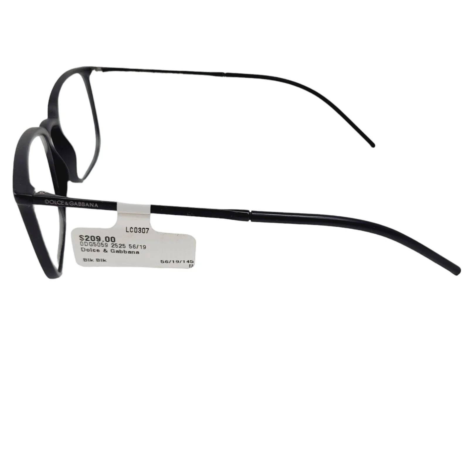 Dolce & Gabbana DG5059 Eyeglasses Rx 2525 Black 56/19/145 Store Display Model 4