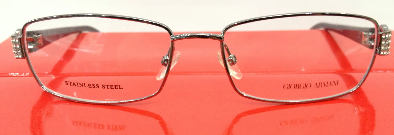 GIORGIO ARMANI GA549 ONK PURPLE METAL EYEGLASSES STORE DISPLAY 51-16-125 iTALY