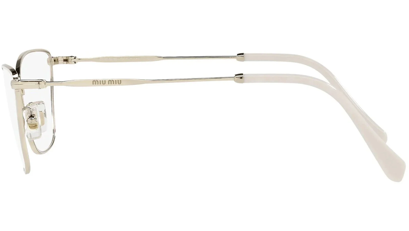MIU MIU VMU 52S White 282-101 Metal Cat Eye Eyeglasses Frame 54-17-140 Store Di 4